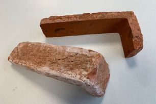 Hörnstycke Patina Stone red